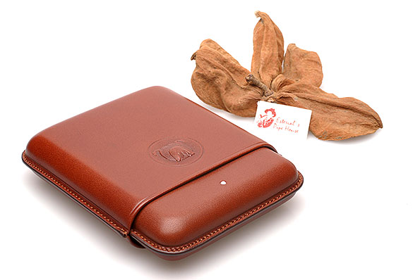 Alfred Dunhill Bulldog Cigar Case Robusto (4) Brown [PA3014B]